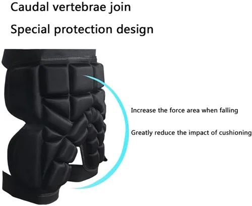 Miniatura 3 de Protección de cadera para niños y adolescentes, almohadillas gruesas de EVA 3D, pantalones cortos acolchados con almohadilla de impacto para esquí