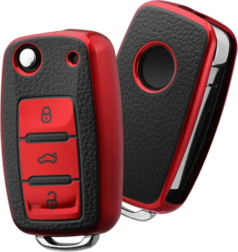 Miniatura 10 de ELOHEI para VW Funda para Llavero, Protección Completa de 361 Grados de TPU Suave Premium para VW Volkswagen Jetta, Beetle, Tiguan, Passat, Golf