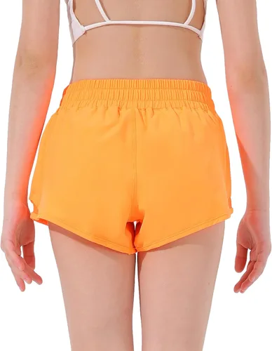 Miniatura 4 de Aurefin Pantalones cortos deportivos para niñas, pantalones cortos ligeros para correr para adolescentes, niñas, pantalones cortos deportivos