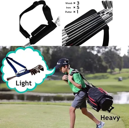 Miniatura 2 de Bolsa organizadora de bolsas de golf de viaje, bolsas para palos de golf para hombres y mujeres, bolsa de transporte pequeña, bolsa de transporte