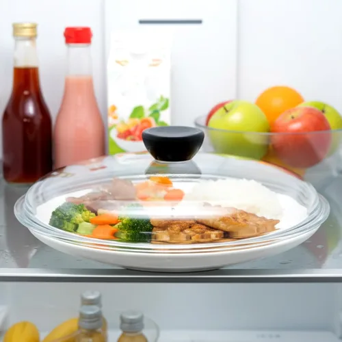 Miniatura 6 de LemonRoad Paquete de 3 cubiertas de vidrio para salpicaduras de microondas de 10 pulgadas para alimentos, cubierta de utensilios de cocina de vidrio
