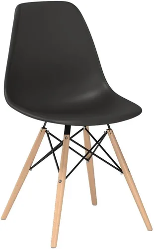 Miniatura 5 de Furmax Silla de comedor de estilo moderno, silla DSW moderna de mediados de siglo, silla de plástico Shell Lounge para cocina, comedor, dormitorio