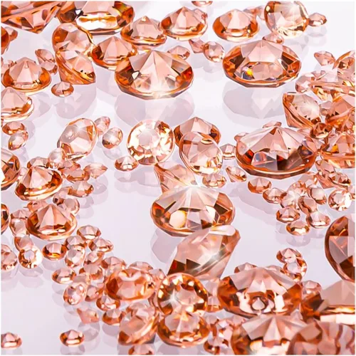 Miniatura 5 de Decoraciones de fiesta transparentes de lujo; gemas dispersas brillantes y relleno de jarrón para decoración elegante de mesa de centro de mesa