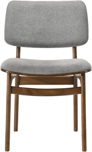 Miniatura 5 de Armen Living Lima - Juego de 2 sillas de comedor de madera con acabado de tela, 20 pulgadas de ancho, 22 pulgadas de profundidad x 20 pulgadas