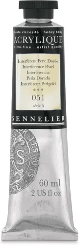 Miniatura 33 de Sennelier Acrílico para artistas extrafinos, 2.0 fl oz, luz verde cromo S3