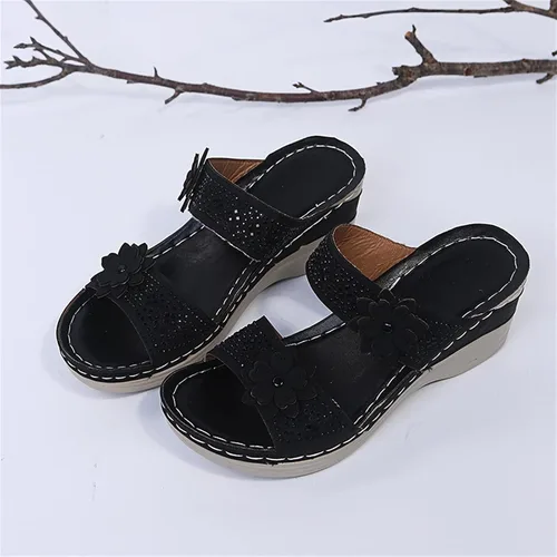 Miniatura 4 de Sandalias ortopédicas para mujer, con soporte de arco, cómodas sandalias ortopédicas para caminar, cómodas sandalias de cuña antideslizantes