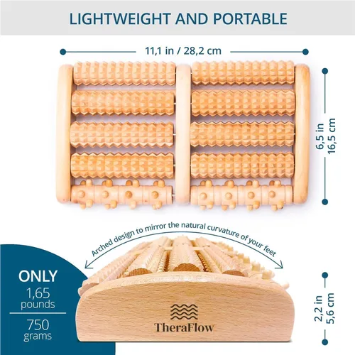 Miniatura 6 de TheraFlow Masajeador grande de pies doble para alivio de la fascitis plantar edición 2024 Masajeador de pies perfecto para mujeres y hombres