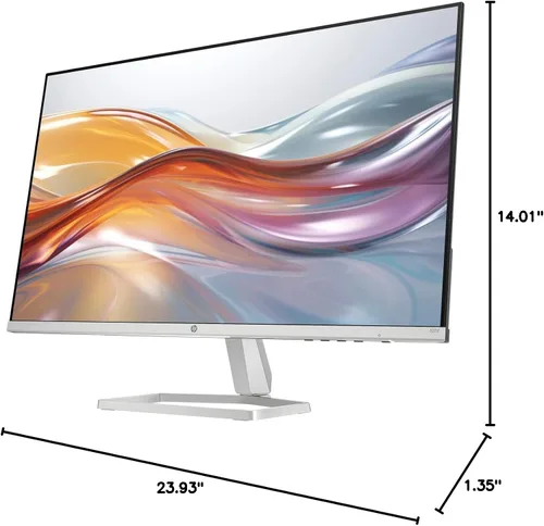 Miniatura 7 de HP Monitor de computadora 1080P de 27 pulgadas en plata y negro, pantalla IPS antirreflejos de 27 pulgadas Full HD (1920 x 1080) 75Hz con AMD