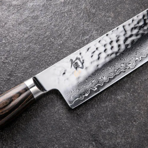 Miniatura 4 de Shun Cutlery Premier - Cuchillo de cocina japonés hecho a mano de 5.5 pulgadas, ideal para cortar verduras y chef multiusos, Nakiri profesional, 5.5