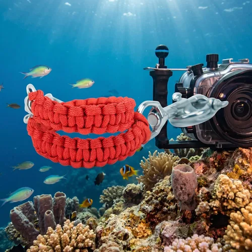 Miniatura 4 de VGEBY Cordón para cámara de buceo, 360 grados, retráctil, flexible, con rotación subacuática, para buceadores, buceadores, entusiastas