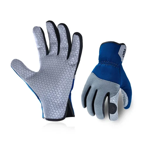 Vgo... General Utility Grip - Guantes de trabajo de seguridad con palma de silicona, guantes de mecánico, pantalla táctil, lavables a máquina (talla