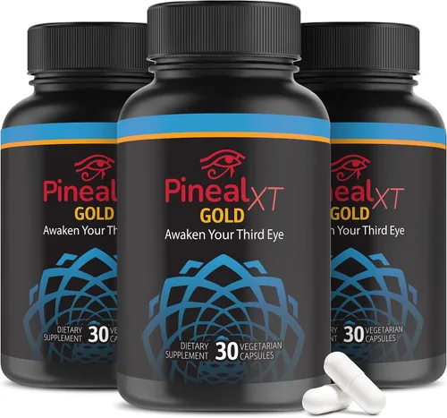 Miniatura 13 de Pineal XT Gold - Suplemento de glándula pineal - Despertar del tercer ojo - Suplemento de enfoque y memoria para el cerebro - 7 ingredientes