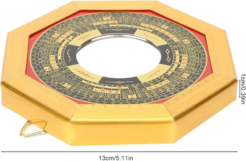 Miniatura 2 de Tyenaza Espejo Bagua, Feng Shui, espejo convexo chino tradicional para puerta de protección, suerte al aire libre para el hogar, negocios, buena
