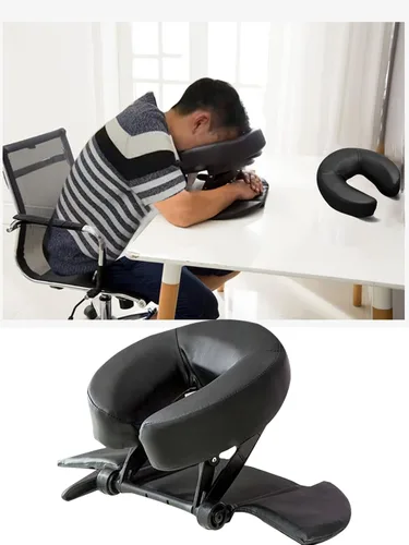 Miniatura 3 de Cojín universal para masaje, reposacabezas y cuello, para sillas de masaje, cama de spa (negro)