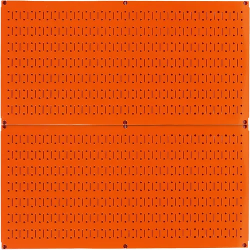 Miniatura 11 de Tablero horizontal para herramientas de garaje para pared, dos tablas de 32 pulgadas de ancho x 16 pulgadas de alto, fáciles de instalar Metálico