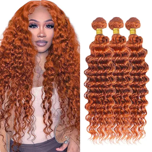 Miniatura 100 de Color 30 paquetes de cabello humano marrón onda del cuerpo paquetes 8 10 12 pulgadas brasileño virgen Remy extensiones de cabello humano doble trama