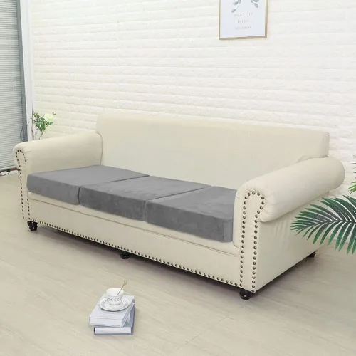 Miniatura 3 de Jonuiony Funda universal para sofá resistente al desgaste, fundas de terciopelo elástico para cojines separados para sofá, fundas de sofá