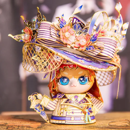 Miniatura 4 de MU Rompecabezas de metal 3D para adultos, figura de gato rosa, modelo de gatito, kit de modelo de metal de película Titanic, construcción