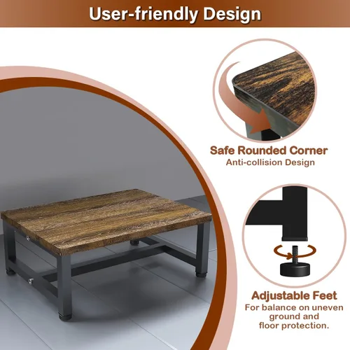 Miniatura 3 de Taburete de Paso de Madera para Niños Pequeños, Niños y Adultos, Taburetes de Paso Resistentes con Capacidad de Carga de 300 Libras, Taburete