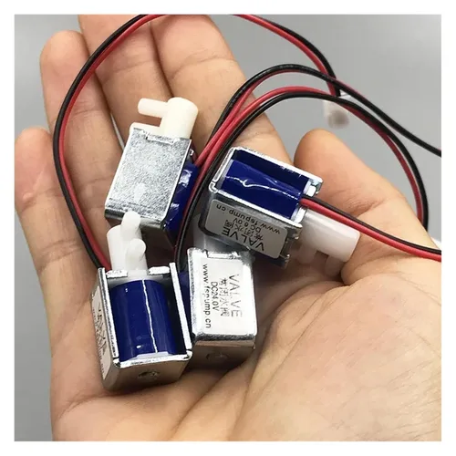 Miniatura 6 de DC 4.5V 6V 12V 24V Mini electroválvula eléctrica N/C normalmente cerrado micro agua líquido interruptor de control de flujo para bomba