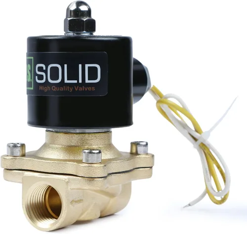 Miniatura 19 de U.S. Solid 1" válvula electromagnética eléctrica de latón 110V CA normalmente cerrada aire no potable aceite de agua diesel