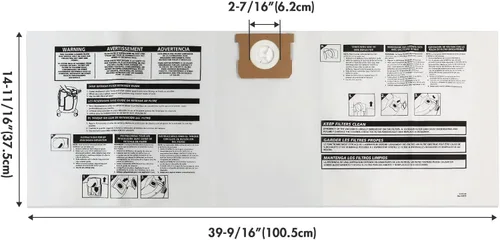 Miniatura 3 de Shop-Vac 90662 Bolsa de filtro desechable de 10-14 galones, paquete de 6