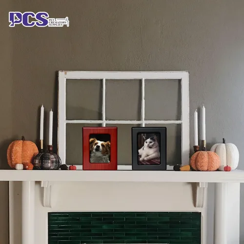 Miniatura 5 de PCS Urnas de mascotas para gatos, urna de foto de gato, urnas de gato para cenizas, caja de cremación para mascotas, color negro, pequeña