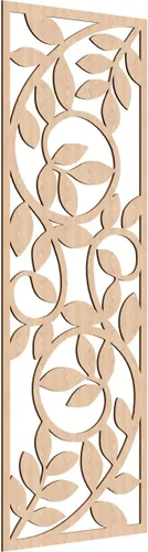 Miniatura 95 de 9 3/8"W x 24 3/8"H x 1/4"T Utica Decorativo Fretwork Madera Paneles de Pared, Abedul