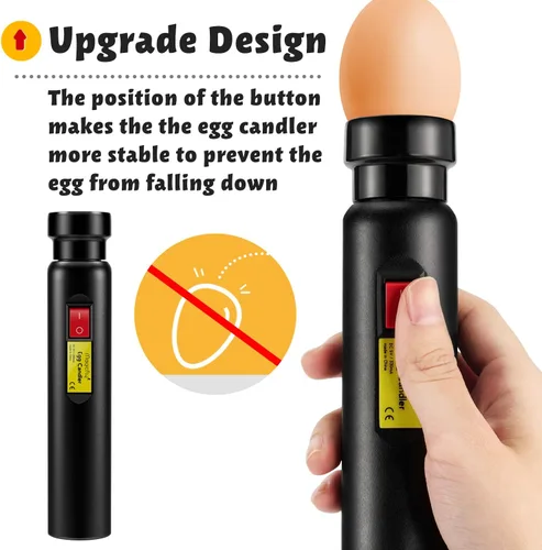 Miniatura 4 de Magicfly Probador de huevos recargable con luz LED fría brillante para monitorear el desarrollo de huevos, lámpara de candelabro LED