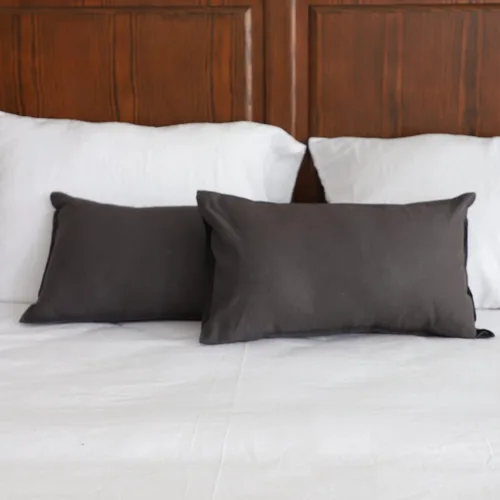 Miniatura 27 de Simple&Opulence - Fundas de almohada lumbar de lino 12x20 pulgadas, juego de 2, mezcla de lino y algodón, rectangulares, decorativas, para sofá
