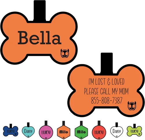 Miniatura 23 de Etiqueta de gato silenciosa de silicona personalizada con 5 líneas de grabado profundo personalizado duradero, etiqueta de identificación de mascota