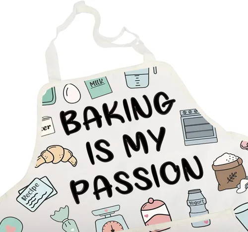 Miniatura 4 de BNQL Delantal para hornear, regalos para los amantes de la repostería, regalos para hornear es mi pasión, divertido delantal para hornear