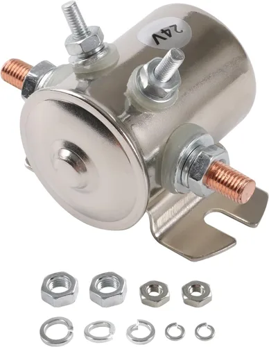 Miniatura 8 de Máx. 200A 12 voltios 3 terminales Relé solenoide de servicio continuo para carritos de golf, cabrestante resistente marino en Rush 24106 SPST 12VDC
