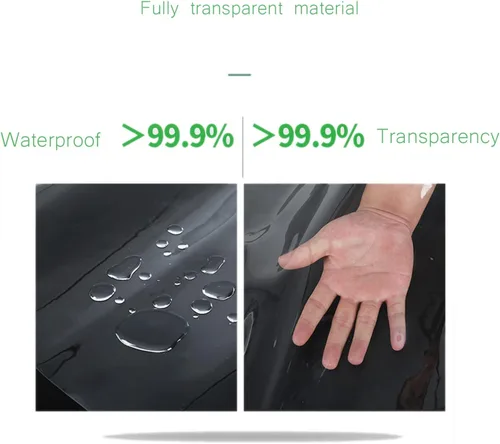 Miniatura 3 de QWEASDF Lona transparente, impermeable, lona de vinilo transparente con ojales, resistente al desgarro y al frío para plantas, invernadero, techo