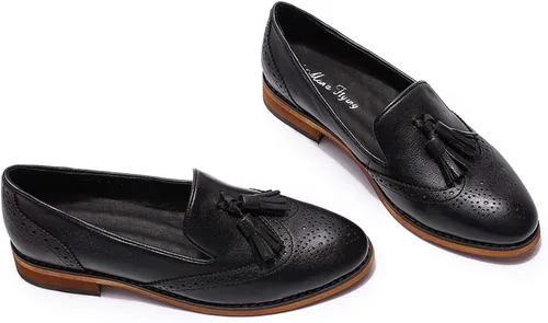Miniatura 7 de Mona Flying - Mocasines de cuero planos informales para mujer