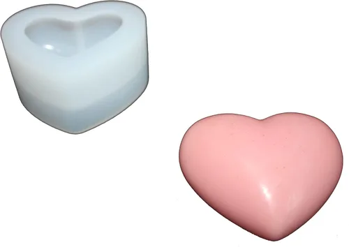 Miniatura 3 de Molde transparente de silicona en forma de corazón 3D para San Valentín, arte de resina epoxi, fabricación de velas y jabón, producto de Paquete
