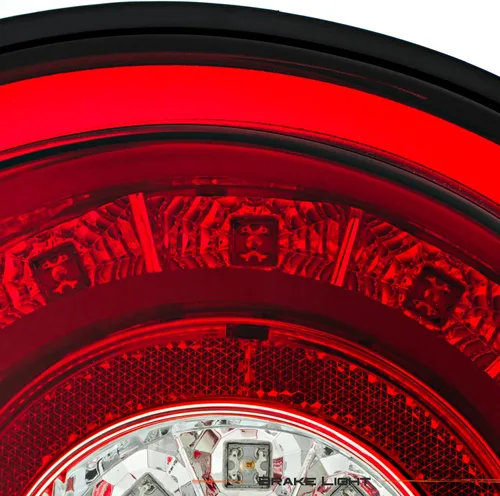 Miniatura 7 de AKKON - Para 2009-2017 Nissan GTR GT-R R35 Skyline Juego de luces traseras LED de ambos lados - Lente roja transparente Carcasa roja.