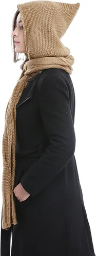 Miniatura 5 de Bellady Bufanda de punto con capucha para invierno
