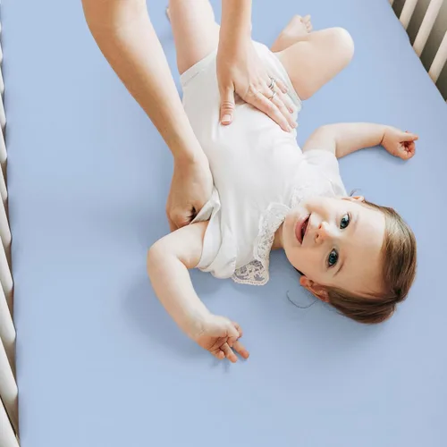 Miniatura 9 de KeaBabies Paquete de 2 sábanas para cuna de bebé para niños y niñas - 52x28 pulgadas Viscosa derivada de bambú, sábanas para cama de niño pequeño