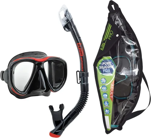 Miniatura 6 de TUSA Combo de máscara deportiva Powerview y snorkel seco para adultos
