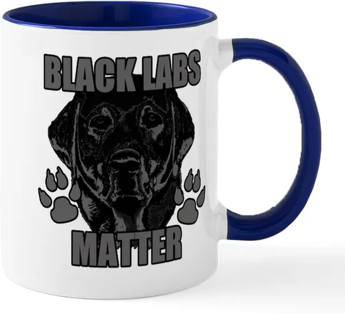 Miniatura 30 de CafePress Black Lab Mug Taza de café de cerámica de 11 oz (11.0 fl oz)
