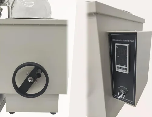 Miniatura 6 de INTSUPERMAI Evaporadores rotativos de laboratorio de 10L, 110V, elevación manual, pantalla digital, cristalería GG3.3, baño de agua/aceite