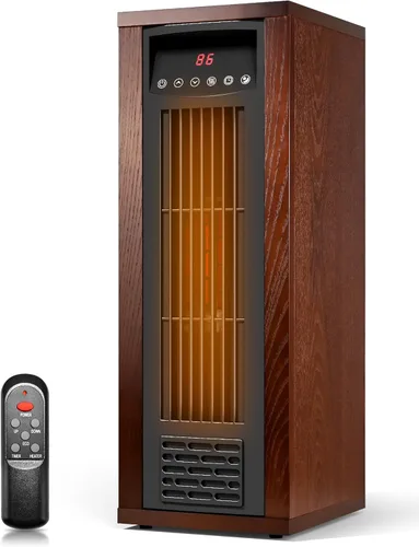Miniatura 10 de Calentador de espacio con humidificador, calentadores de torre portátiles para uso en interiores, control remoto, termostato ajustable, 3 modos