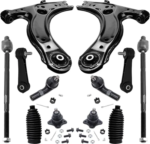 Miniatura 79 de Detroit Axle - Kit de extremo delantero para Ford 1998-2001 Explorer Mercury Mountaineer, 4 barras estabilizadoras delanteras y traseras, 2 brazos