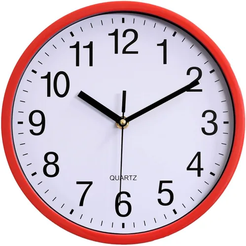 Miniatura 8 de Large Wall Clock, 10 Inch Silent Non-Ticking Quartz Battery Operated Black Wall Clock,Classic Round Living Room Clocks Wall for Kitchen Office Home