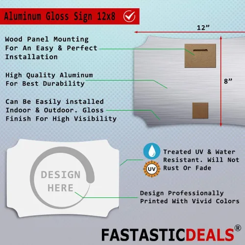 Miniatura 2 de Fastasticdeals Horizontal Home Decor Wall Sign Greeting from Vermont Houses Art Picture Frame Berlin Shape 12x8Inches