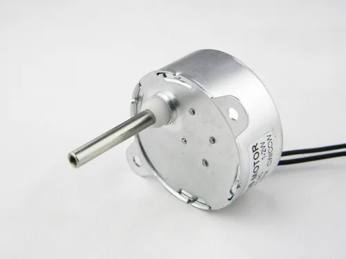 Miniatura 2 de CHANCS Motor Síncrono TYC-40 CA 12V 5RPM Longitud del Eje 33mm para Decoración de Navidad Micro Motor