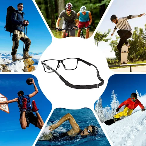 Miniatura 7 de Enenfly Adjustable Glasses Straps - 3 Pack No Tail Eyewear Retainer for Men, Women, Kids – Fits Eyeglasses & Sunglasses
