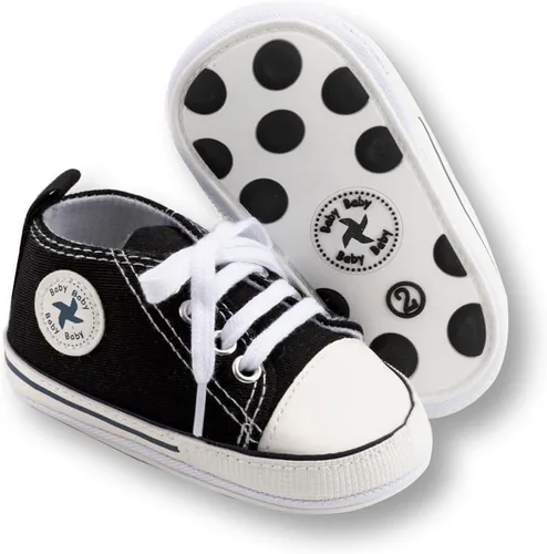 Miniatura 143 de Zapatos deportivos de lona de lona para bebés y niñas, suela antideslizante suave, suela antideslizante