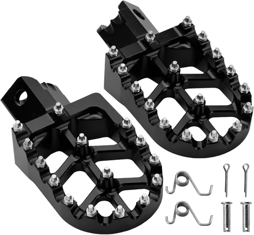 LKV Estriberas CNC para motocicleta, pedal de descanso compatible con HONDA CRF XR CR 50 70 110 CT200U M2R Tao Tao SDG DHZ KAYO Pit Bike, color negro